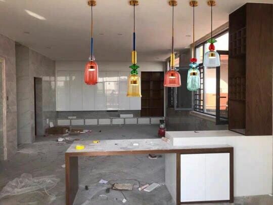 Customer photo review of Olivia Colorful Candy Pendant Light