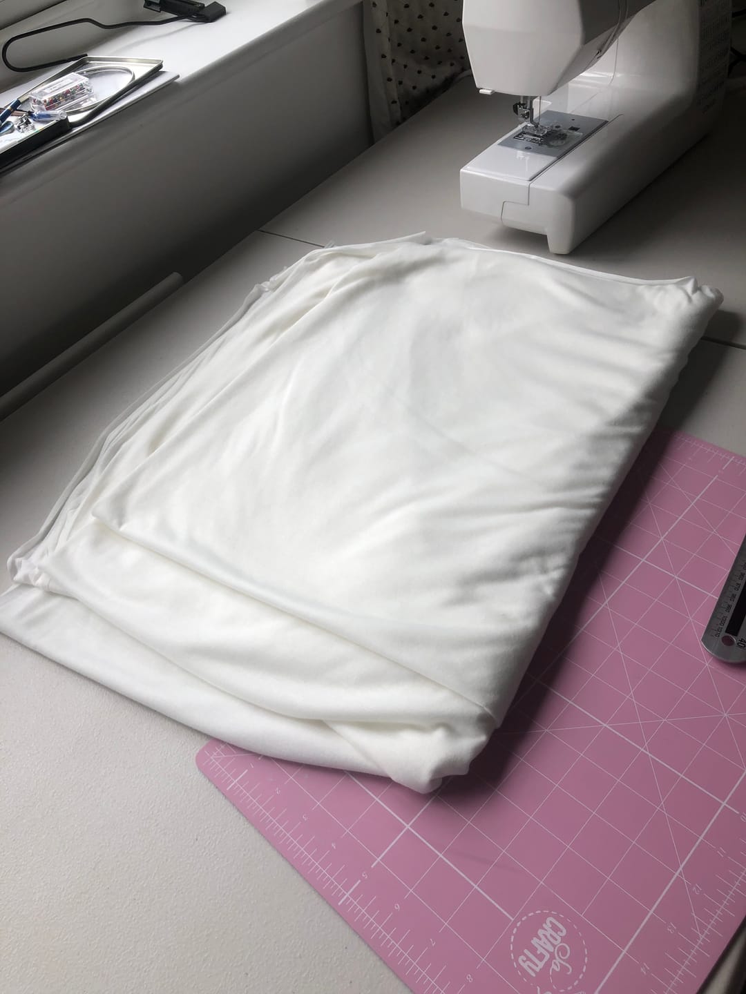 Customer photo review of Lightweight Variegated PolyViscose Jersey Fabric