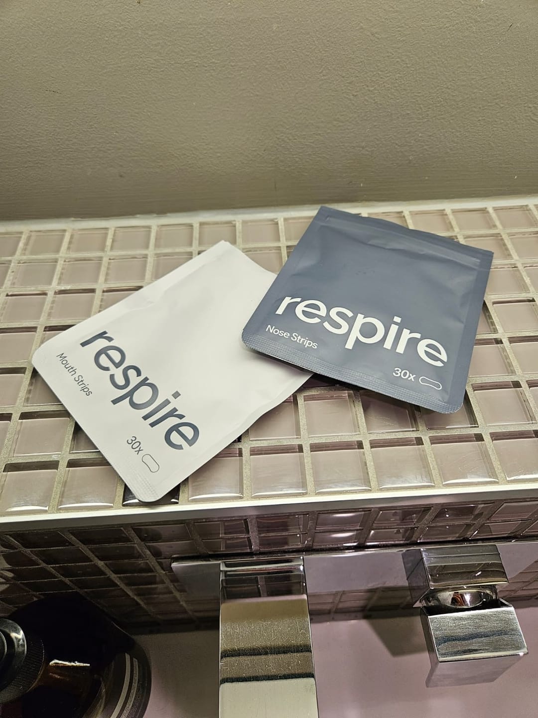Customer photo review of Respire Sleep Strips