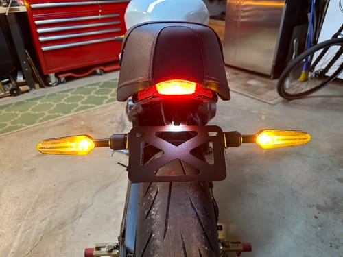 Customer photo review of XSR900 Tail Tidy Kit - 2022+