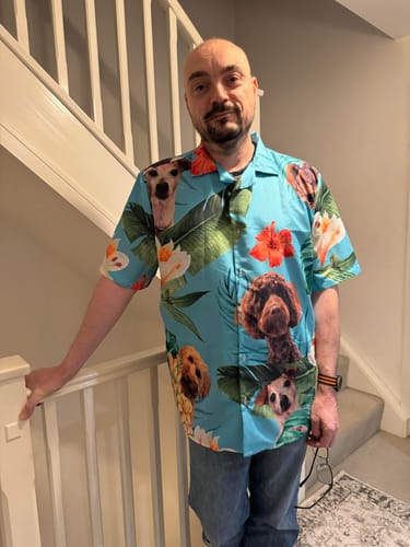 Customer photo review of Your photo - Personalised hawaiian shirt