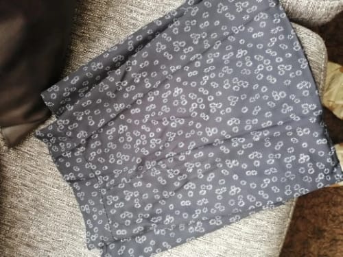 Customer photo review of Summer Skirt, Floral, Split, Midi Skirt, High Waisted Skirt