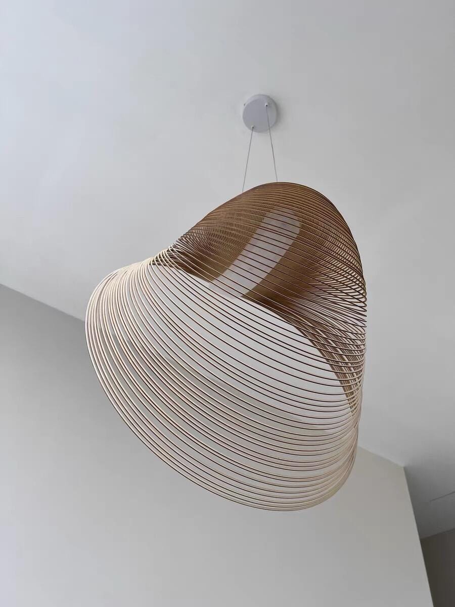 Customer photo review of Home Decor Wood Art LED Chandelier, Dimmable
