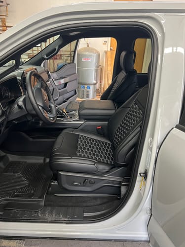 Customer photo review of 2021+ Ford F-150 Premium Artificial Leather Seat Covers