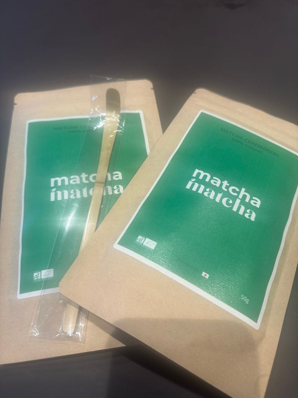 Customer photo review of Matcha Cérémonial Bio - 50 grammes