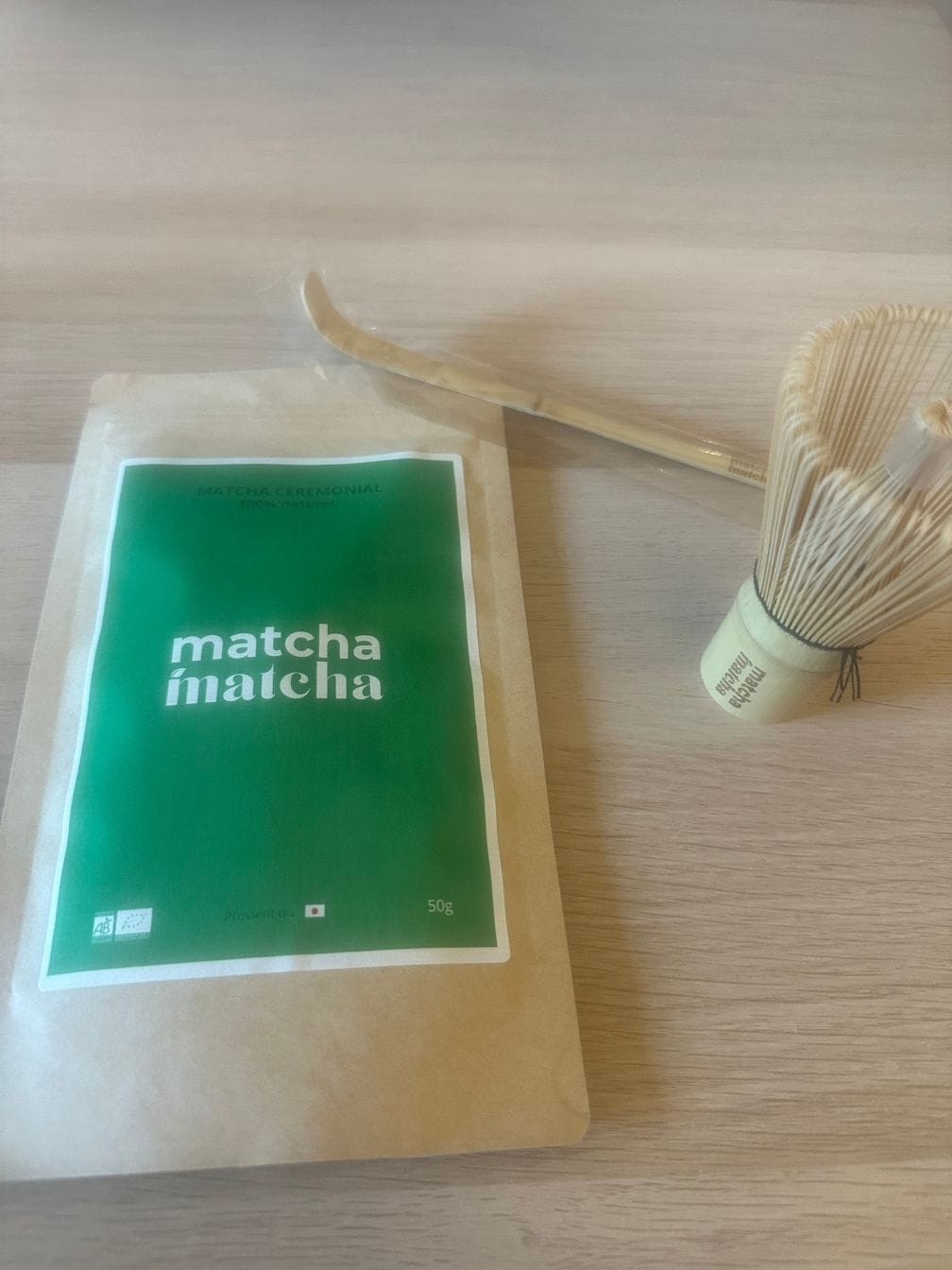 Customer photo review of Matcha Cérémonial Bio - 50 grammes