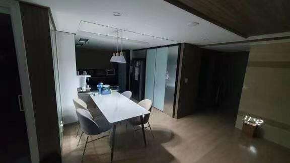 Customer photo review of Wood Conical Island Pendant Light