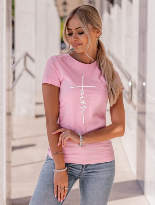 Customer photo review of Women's Faith T-Shirt