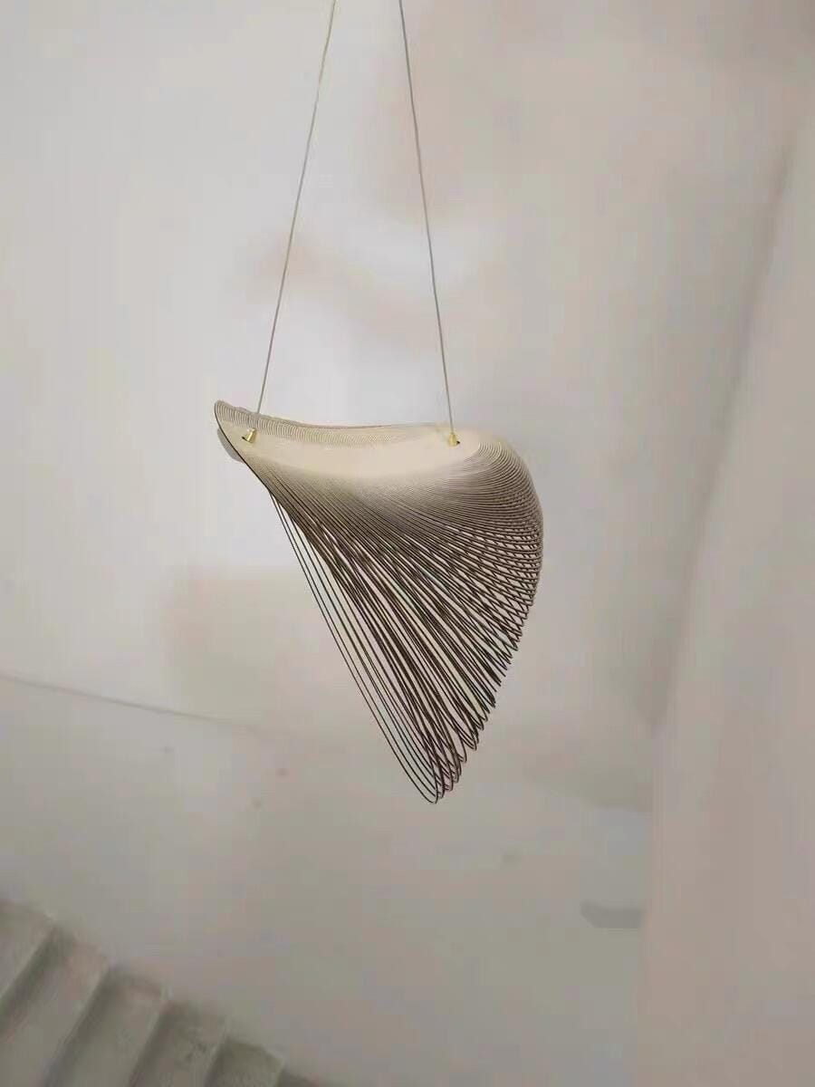 Customer photo review of Home Decor Wood Art LED Chandelier, Dimmable