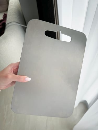 Customer photo review of Taima™ 100% Titanium Board - Cutting Edge Hygiene & Durability