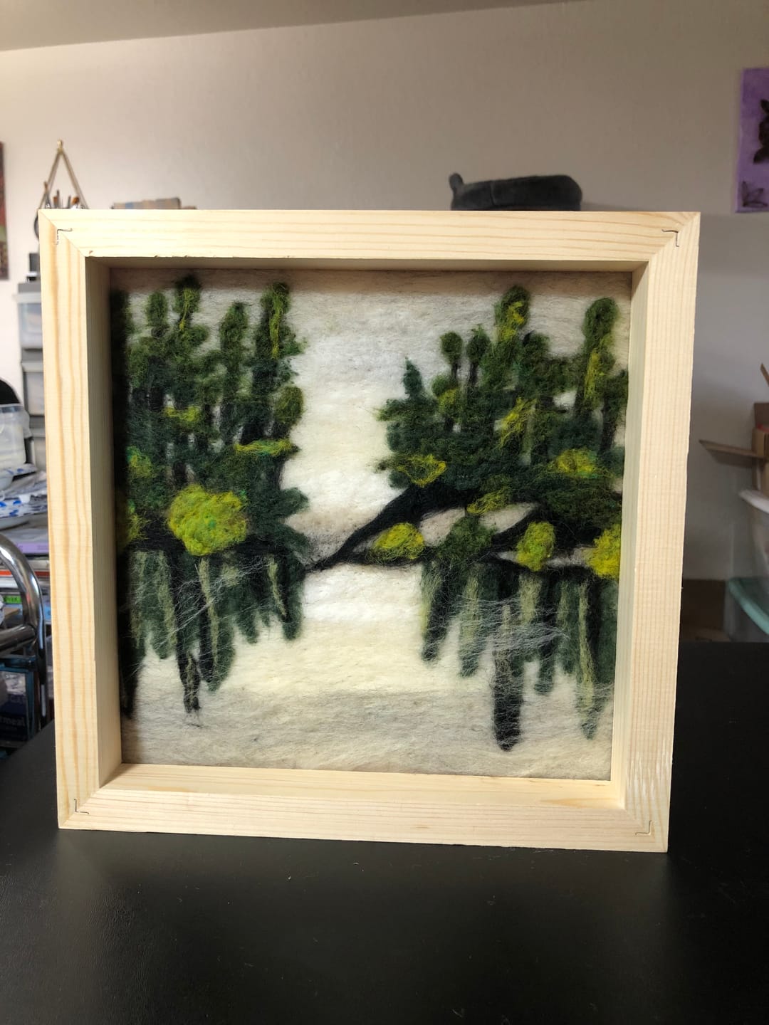 Customer photo review of Lake Reflections Needle Felting Kit