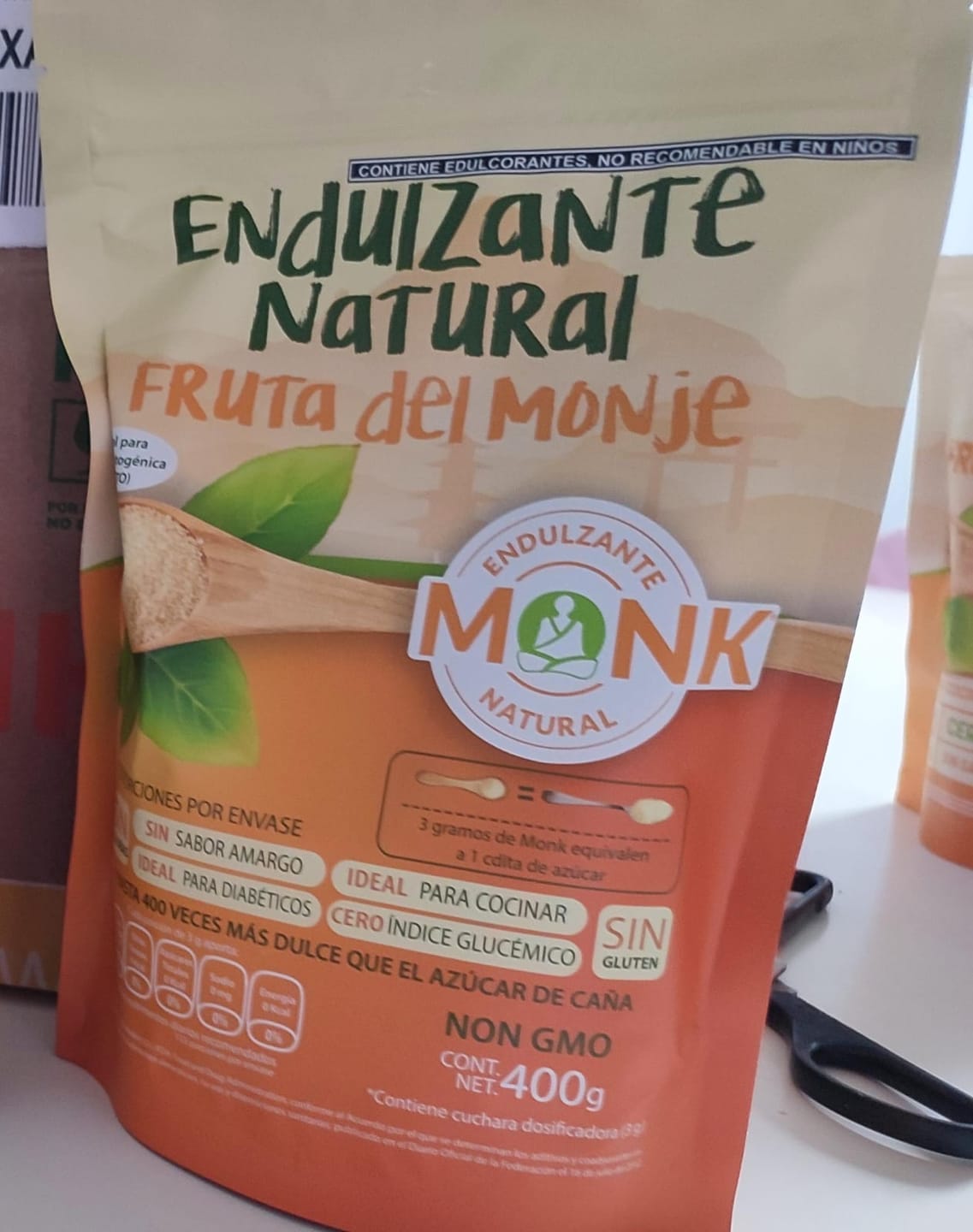 Customer photo review of Monk®: Endulzante natural fruta del monje (monk fruit) 400 g.