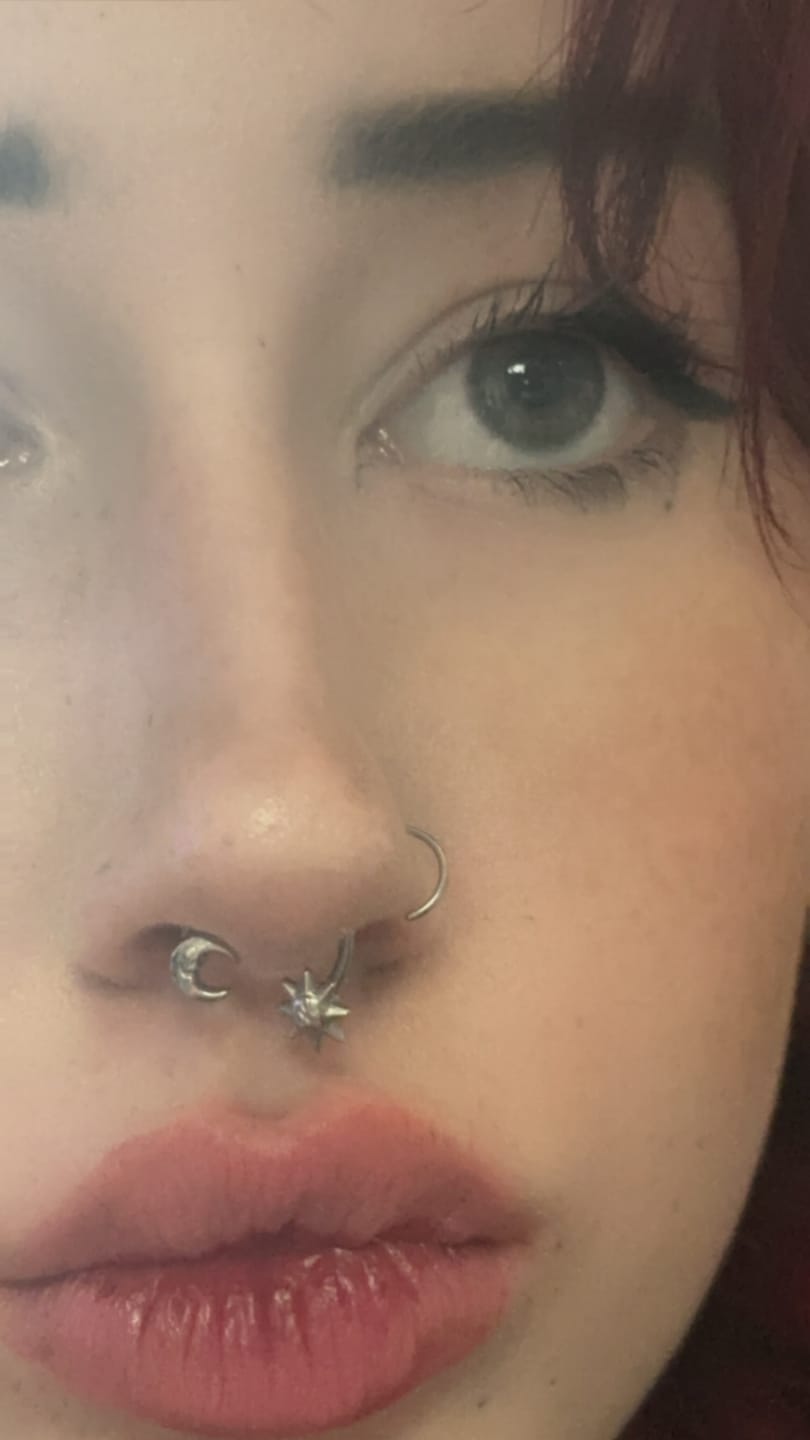 Customer photo review of SUNNY & LUNA REAL SEPTUM