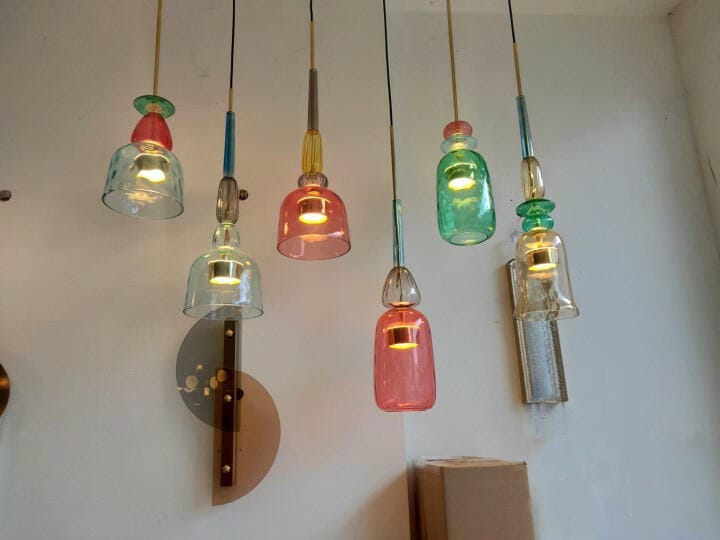 Customer photo review of Olivia Colorful Candy Pendant Light