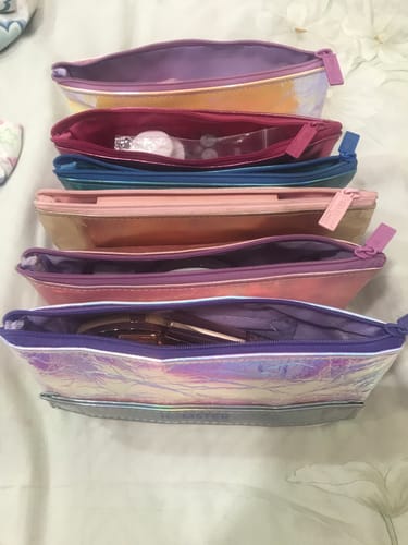 Customer photo review of Hamster London Shimmy Multipurpose Cosmetic Case Set of 6