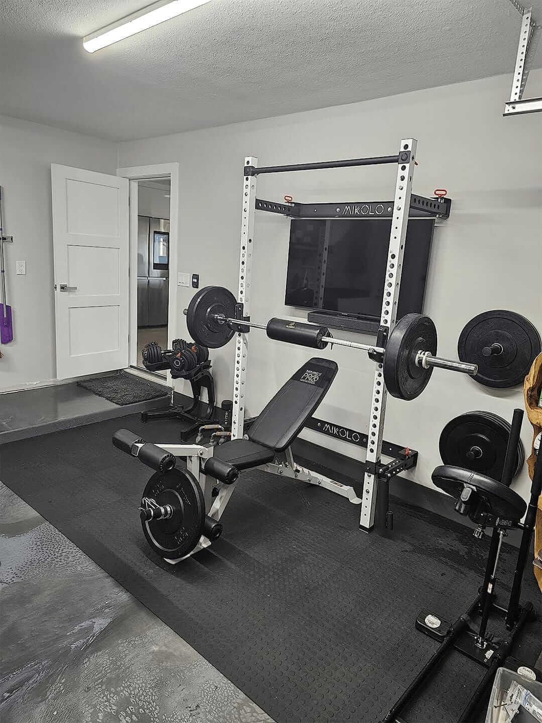 Customer photo review of FOLDGYM™ Wall Mounted Folding Squat Rack