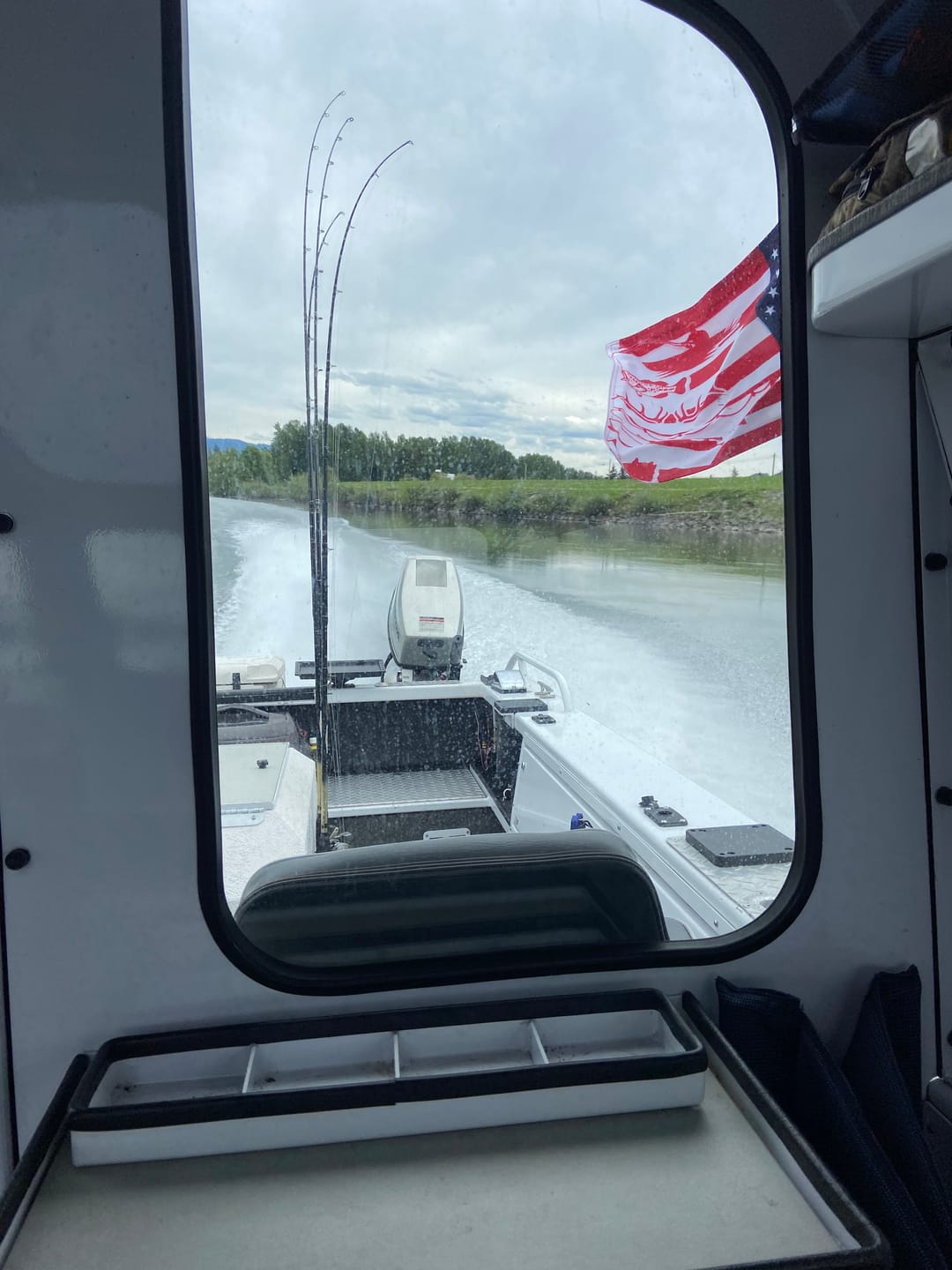 Customer photo of the Gone Hunting & Fishing Flag