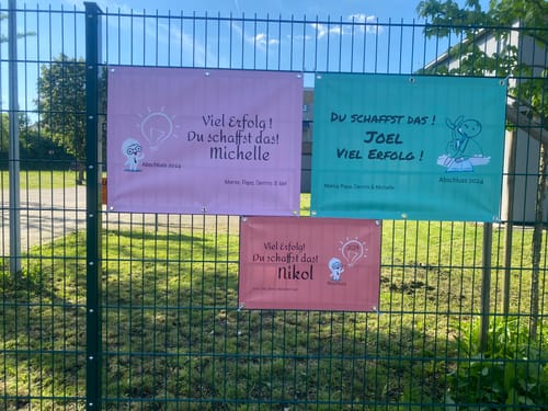 Customer photo review of Banner inkl. Druck