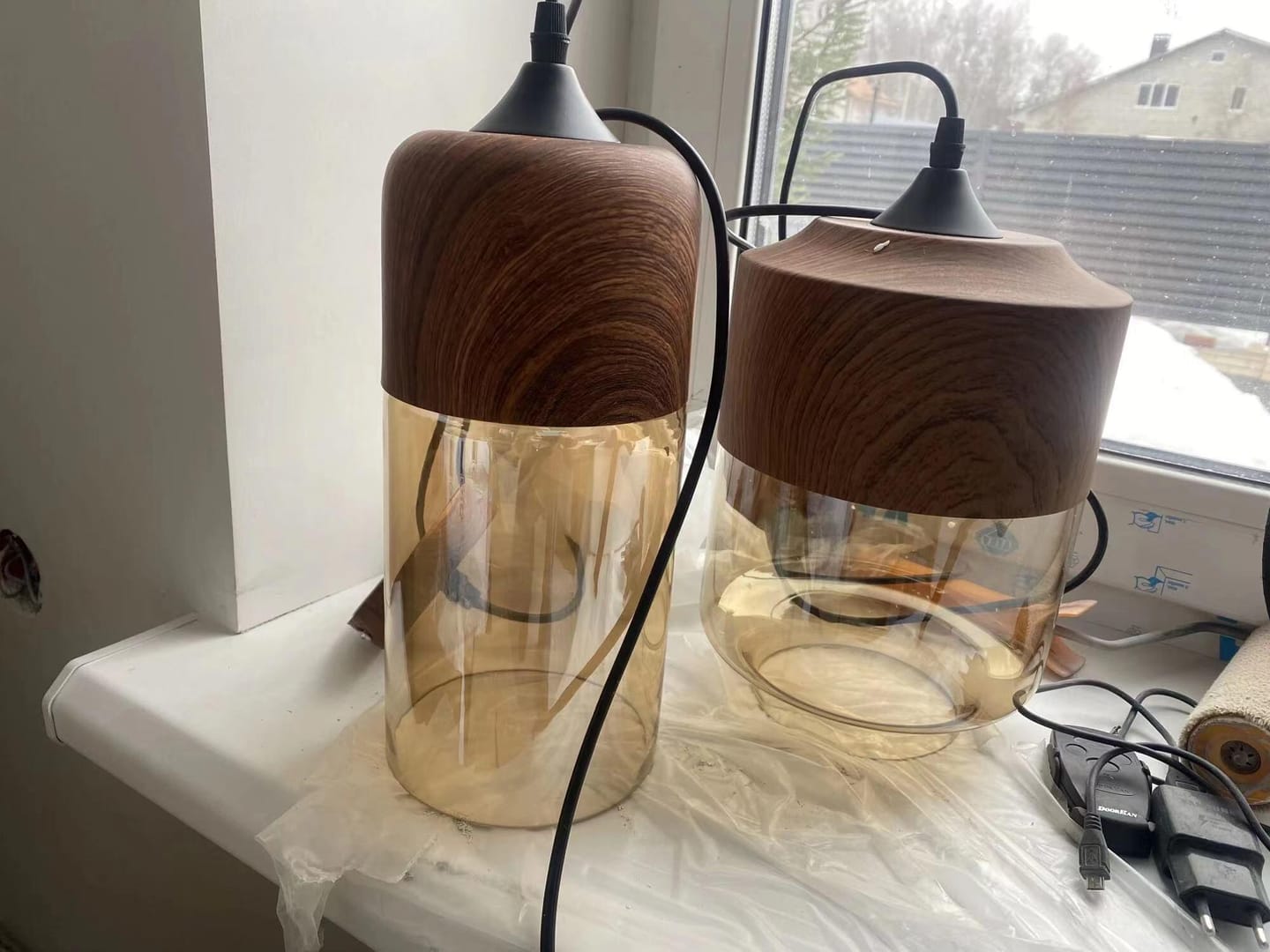 Customer photo review of Umbra Quartet Pendant Light