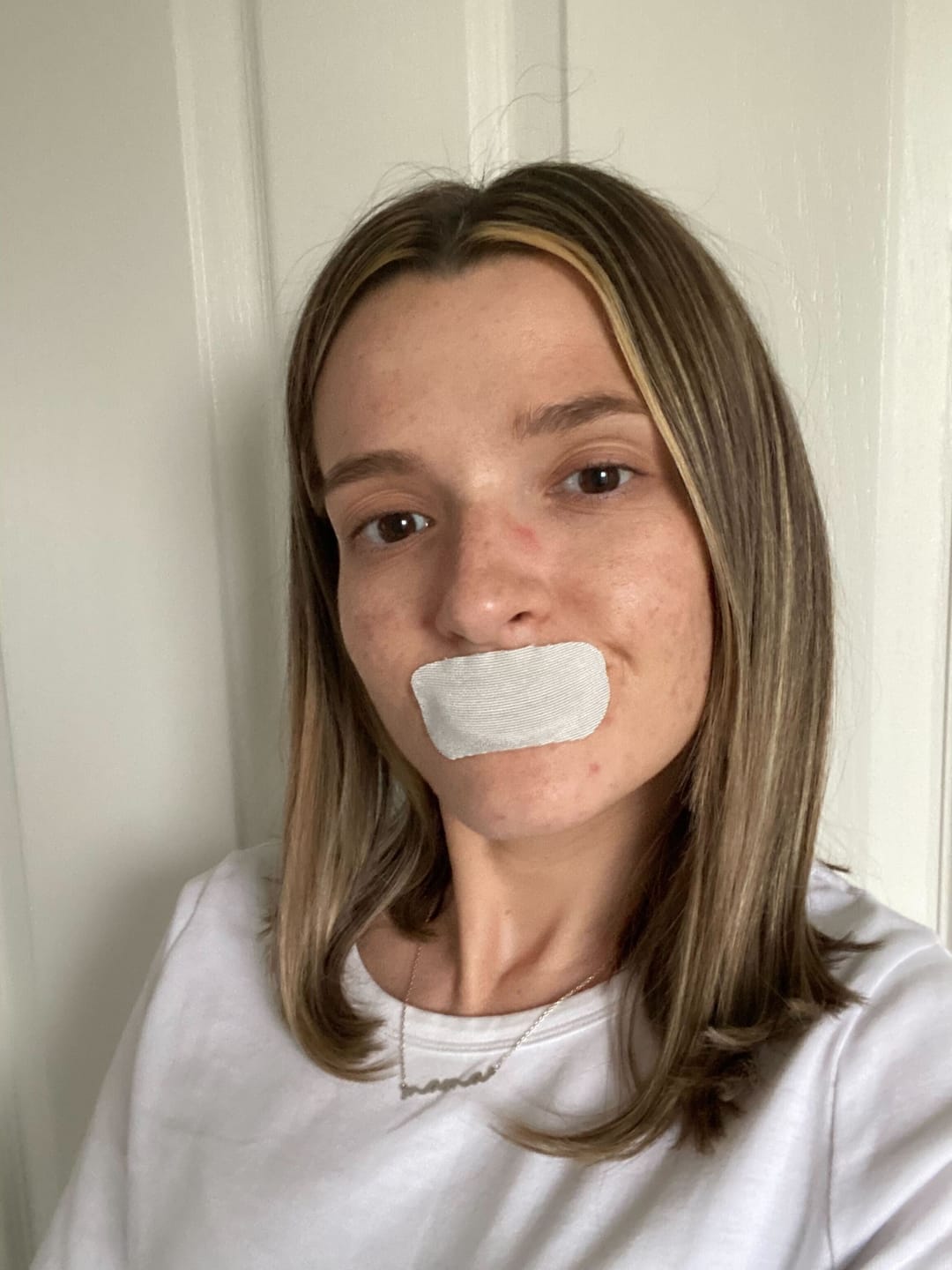 Customer photo review of Respire Sleep Strips