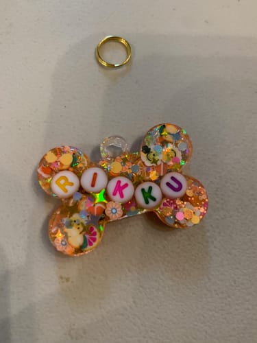 Customer photo review of pet tag