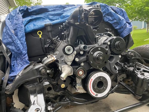 Customer photo review of ICON 92/95mm Cable Drive Throttle Body (Black) w/ Interchangeable Connection