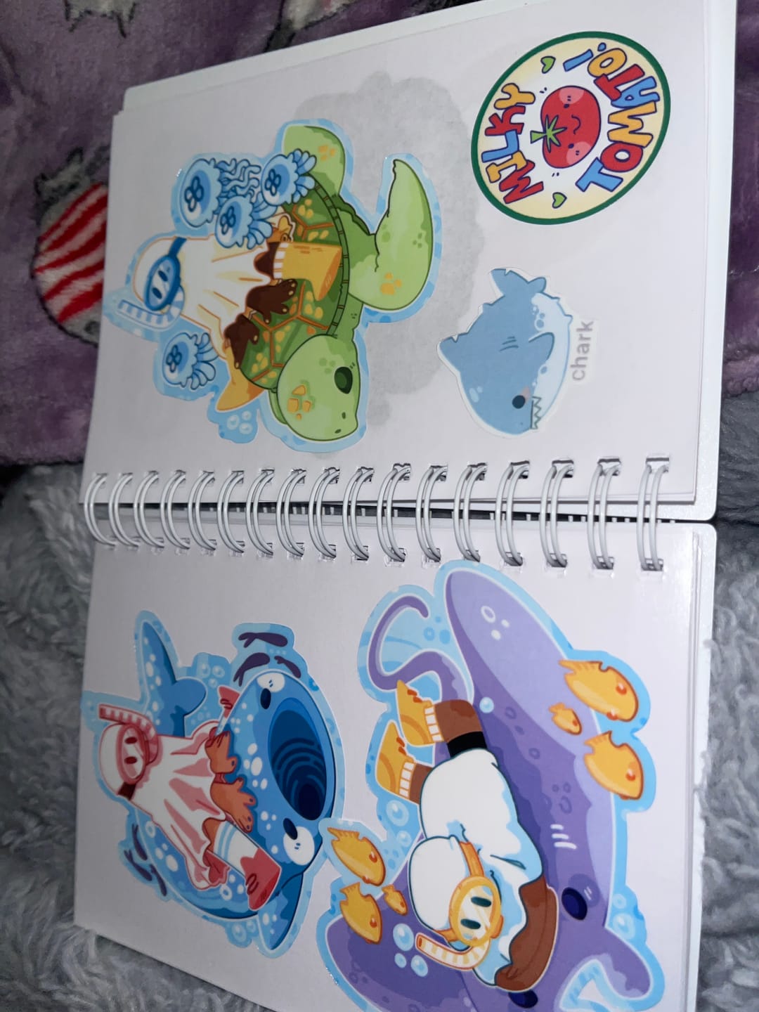 Customer photo review of Cute Scuba Diving Ghost Stickers