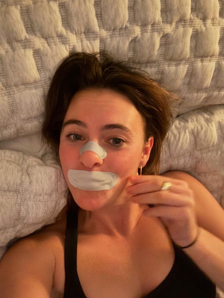 Customer photo review of Respire Sleep Strips