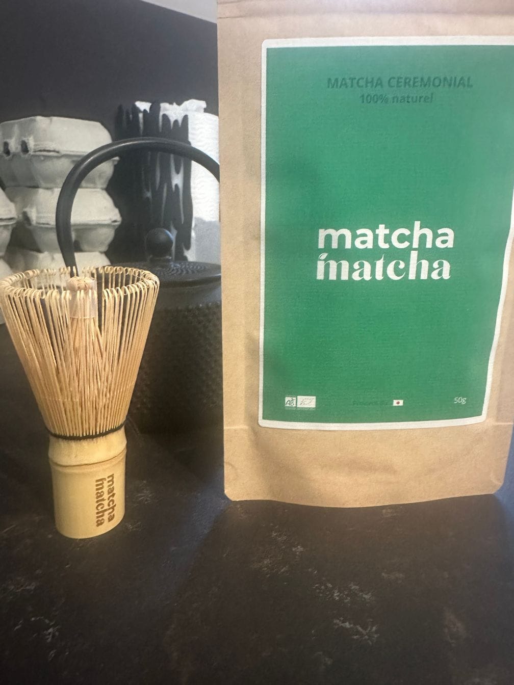 Customer photo review of Matcha Cérémonial Bio - 50 grammes
