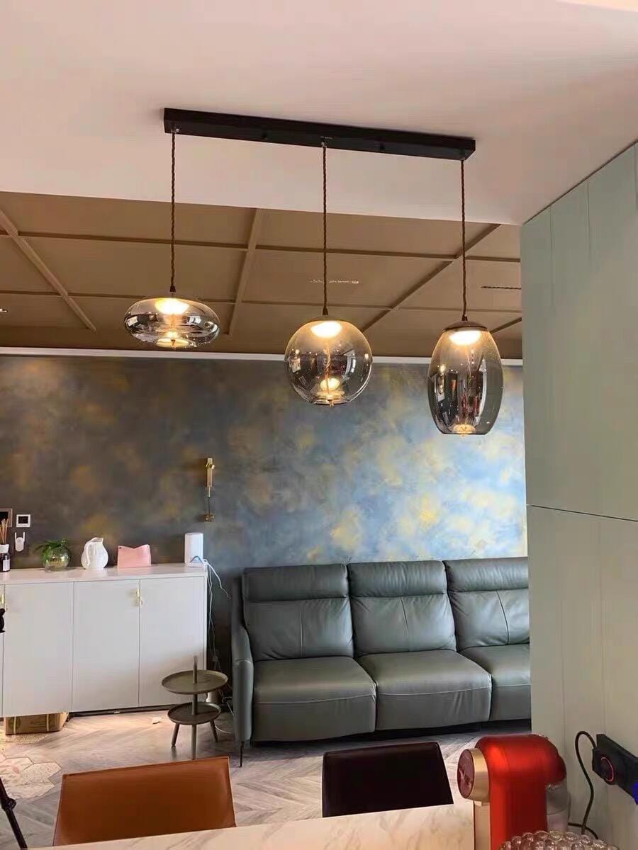 Customer photo review of Clara Glass LED Pendant Light
