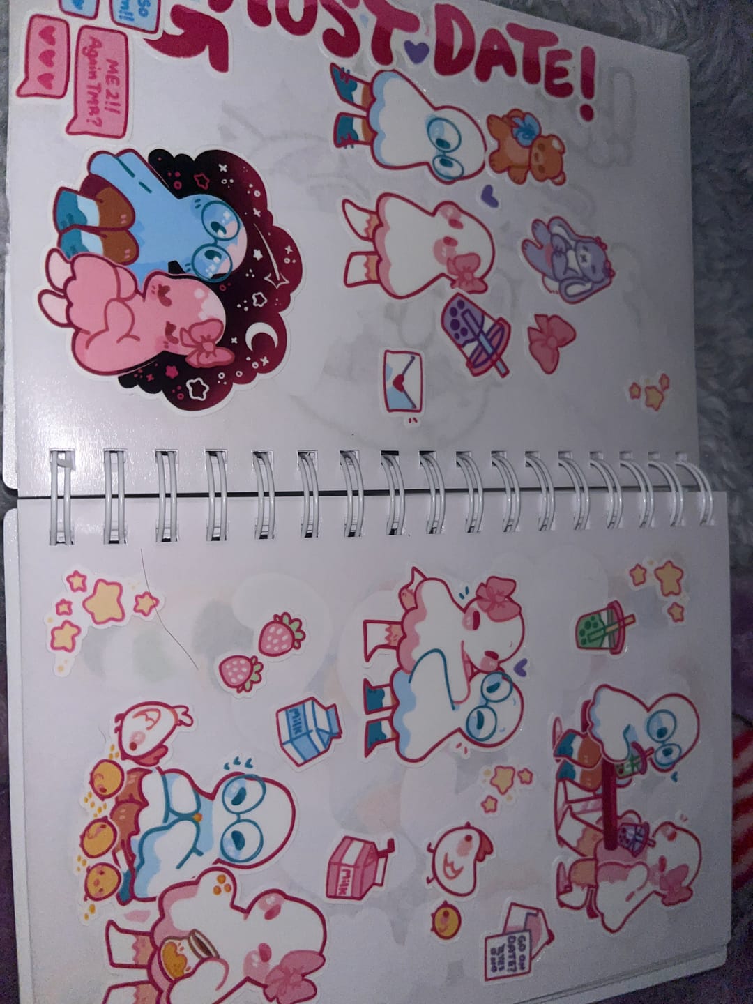 Customer photo review of Ghost Date Sticker Sheet