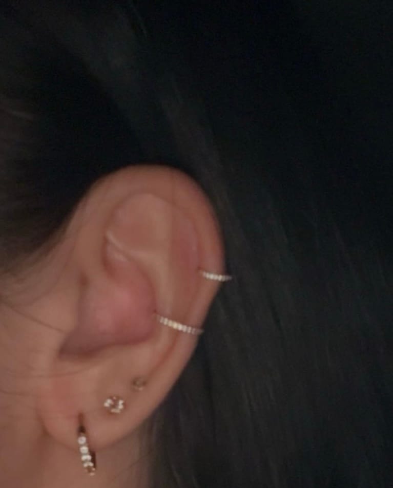 Customer photo review of Conch Clicker | Titan Piercing