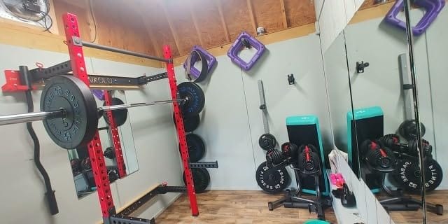 Customer photo review of FOLDGYM™ Wall Mounted Folding Squat Rack