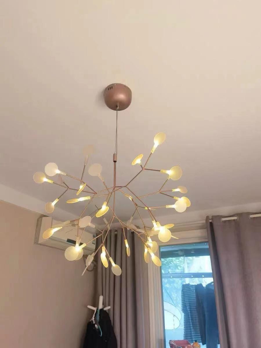 Customer photo review of Heracleum Rose Gold Branch Chandelier