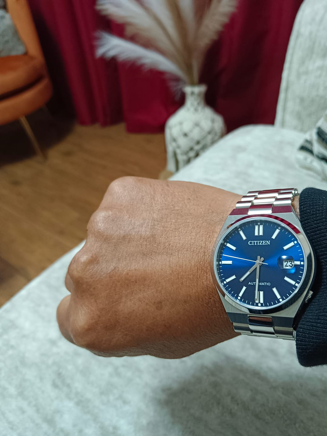 Customer photo review of Reloj Citizen Automatic NJ0150-81L Tsuyosa Sapphire Azul 40mm