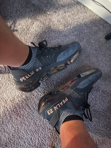 Customer photo review of Men's Black Psalm 23s - First Edition Christian Shoes