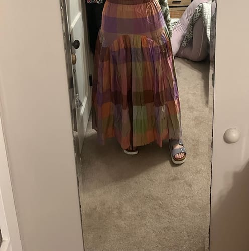 Customer photo review of LEILA SKIRT | MERIDA CHEX