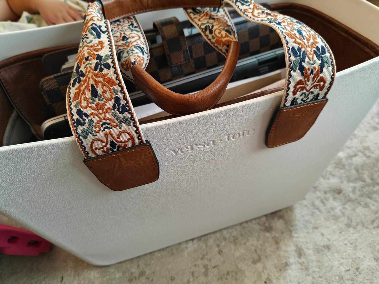 Customer photo review of Carrie All Tote