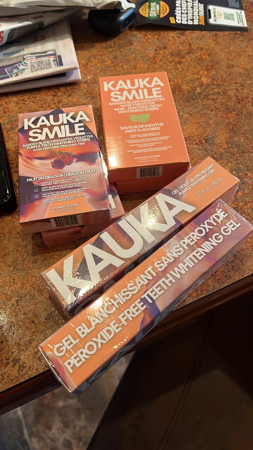 Customer photo review of Triple Pack : Bandes Kauka + Gel Violet + Bandes Violettes