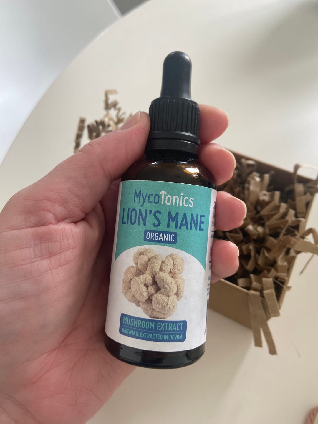 Customer photo review of Organic Lion's Mane Mushroom Extract Supplement (50ml)