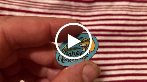 Customer video review of Custom Enamel Pins