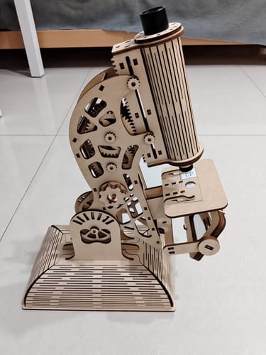 Customer photo review of MICROSCOPE 3D WOODEN PUZZLE