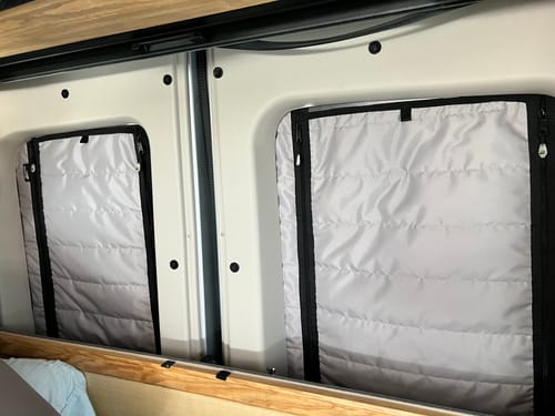 Customer photo review of Coachmen Beyond - Rear Door Shades (set)