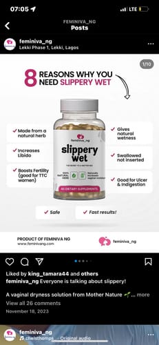 Customer photo review of SLIPPERY WET