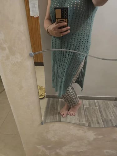 Customer photo review of Beach Cover Up - Crochet - Boho Style - Cover Up Dress - Bikini Cover Up