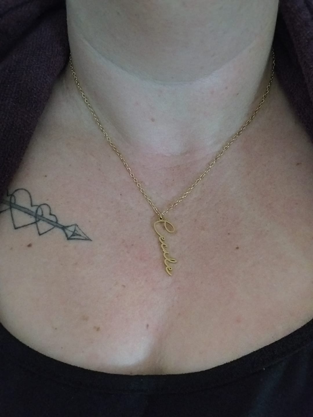 Customer photo review of Collier Signature Personnalisable