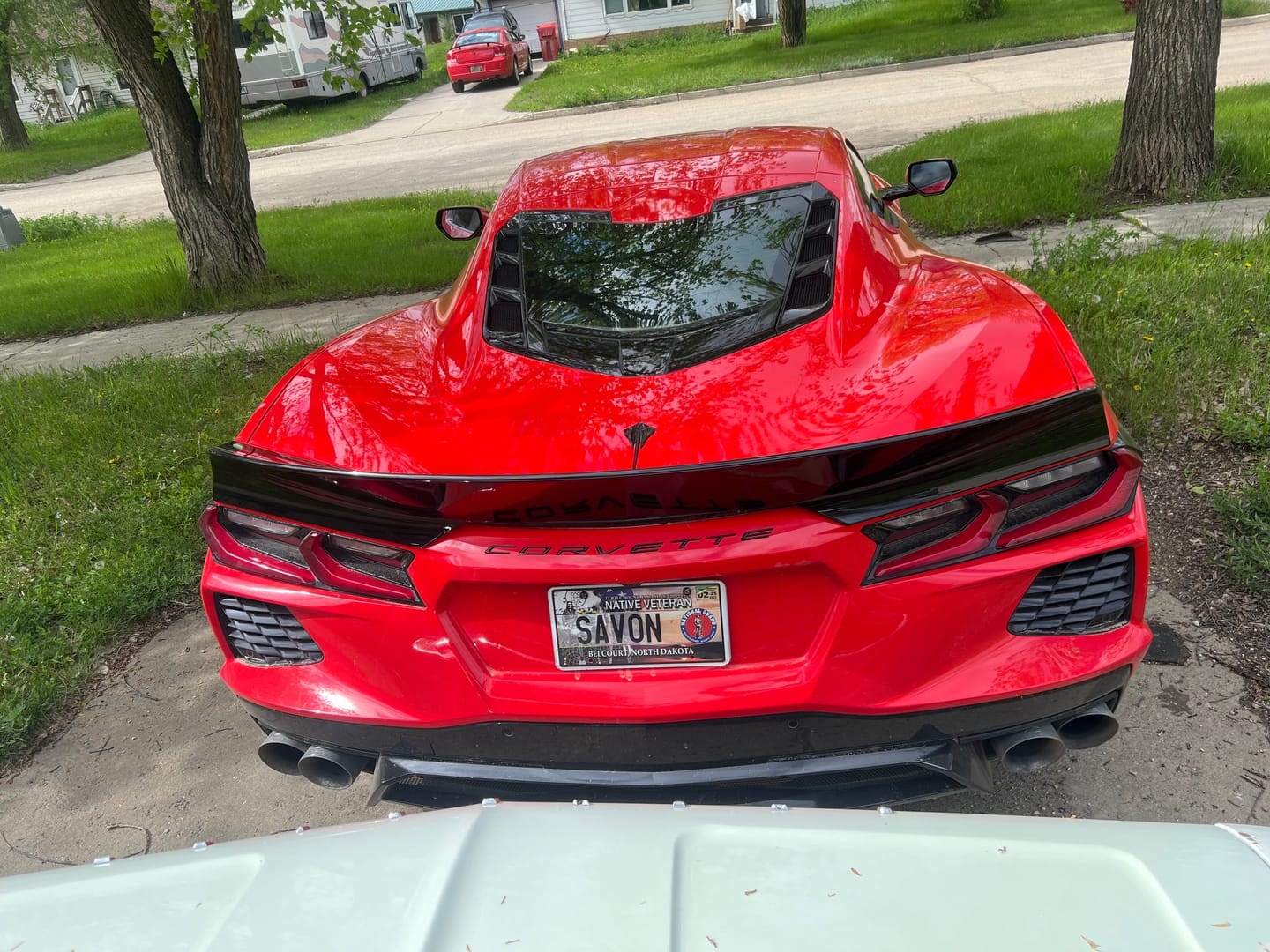 Customer photo review of Corvette C8 Performance Ducktail Rear Trunk Spoiler