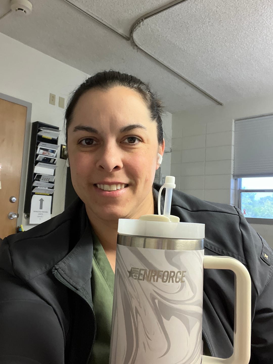Customer photo review of 40 OZ Soft Matte Tumbler