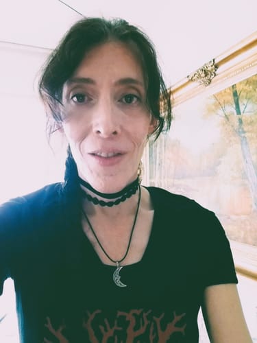 Customer photo review of Waxing Moon of Change Pendant