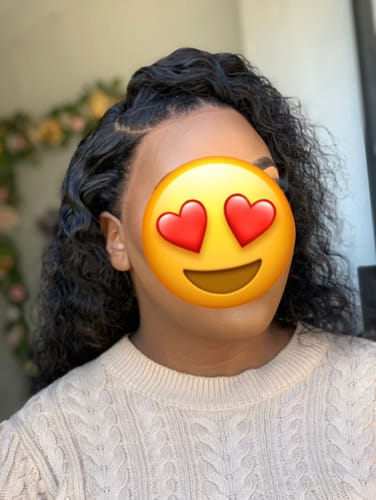 Customer photo review of Brazilian 4x4 Lace Wig - Water Curl - 14"